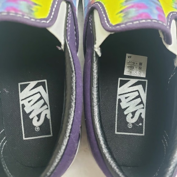 Vans Classic Slip-On Skate Shoes Slip-On Tie-Dye Men 4.5 Women 6 Retro Trippy - Picture 7 of 9